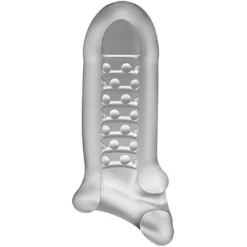 Doc Johnson OptiMALE - Extender With Ball Strap - Thick - Frost -Gay Verkäufe 0690 43 bx dupe3