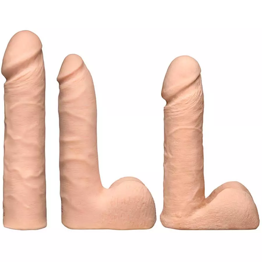 Doc Johnson Vac-U-Lock Dual Density Ultraskyn - Dildo Set - Flesh 8 Doc Johnson Vac-U-Lock Dual Density Ultraskyn - Dildo Set - Flesh – Bild 6