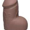 17 X 6,8 Cm Doc Johnson THE D Fat D Dildo Mit Hoden Firmskyn Caramel