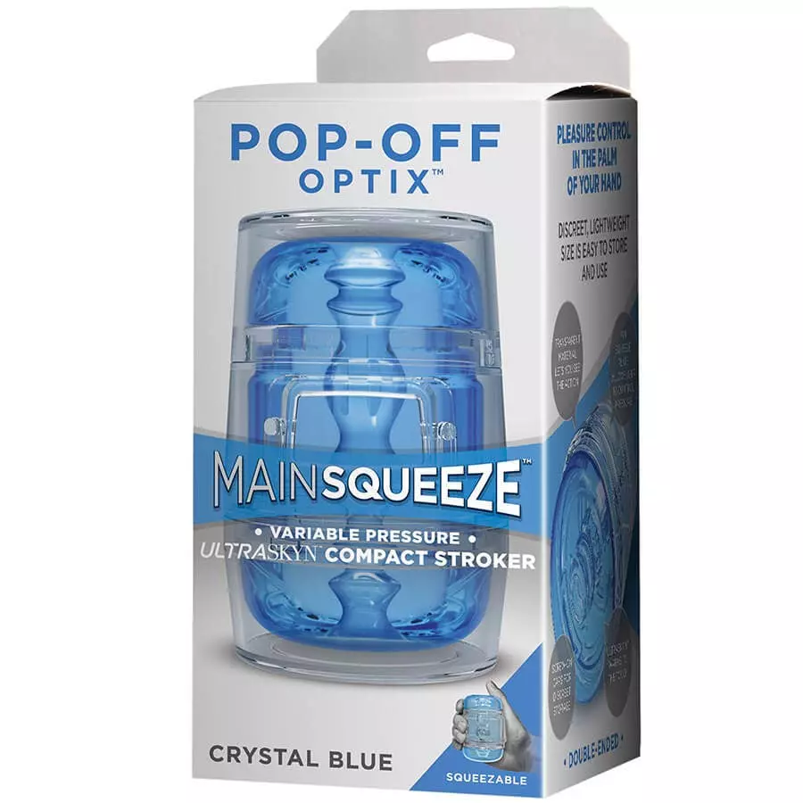 Doc Johnson Masturbator - Main Squeeze - Optix Pop-Off Clear Blue 4 Doc Johnson Masturbator - Main Squeeze - Optix Pop-Off Clear Blue – Bild 2