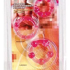 Doc Johnson GET HARD Rings 3er Set Pink -Gay Verkäufe 6700003031 2