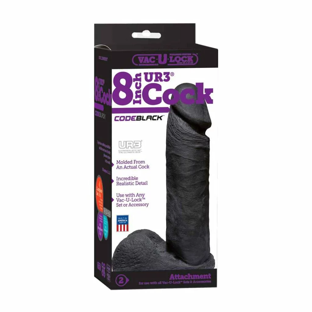 Doc Johnson - Vac-U-Lock CodeBlack Realistic UR3 Cock 20.5cm 4 Doc Johnson - Vac-U-Lock CodeBlack Realistic UR3 Cock 20.5cm – Bild 2