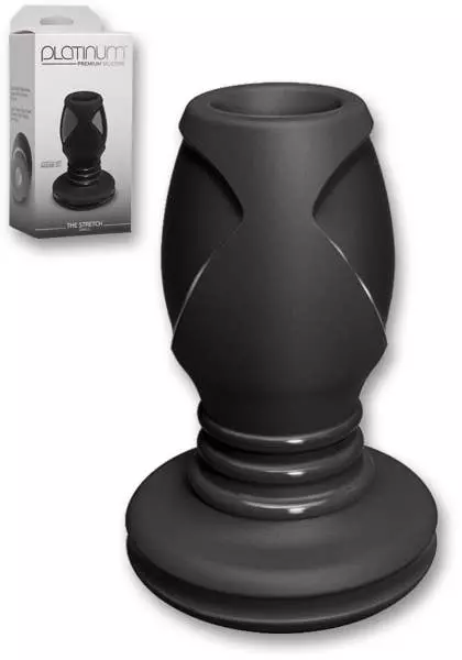 9 X 4 Cm Plug Doc Johnson Platinum Silicone The Stretch Small Black 3 9 X 4 Cm Plug Doc Johnson Platinum Silicone The Stretch Small Black