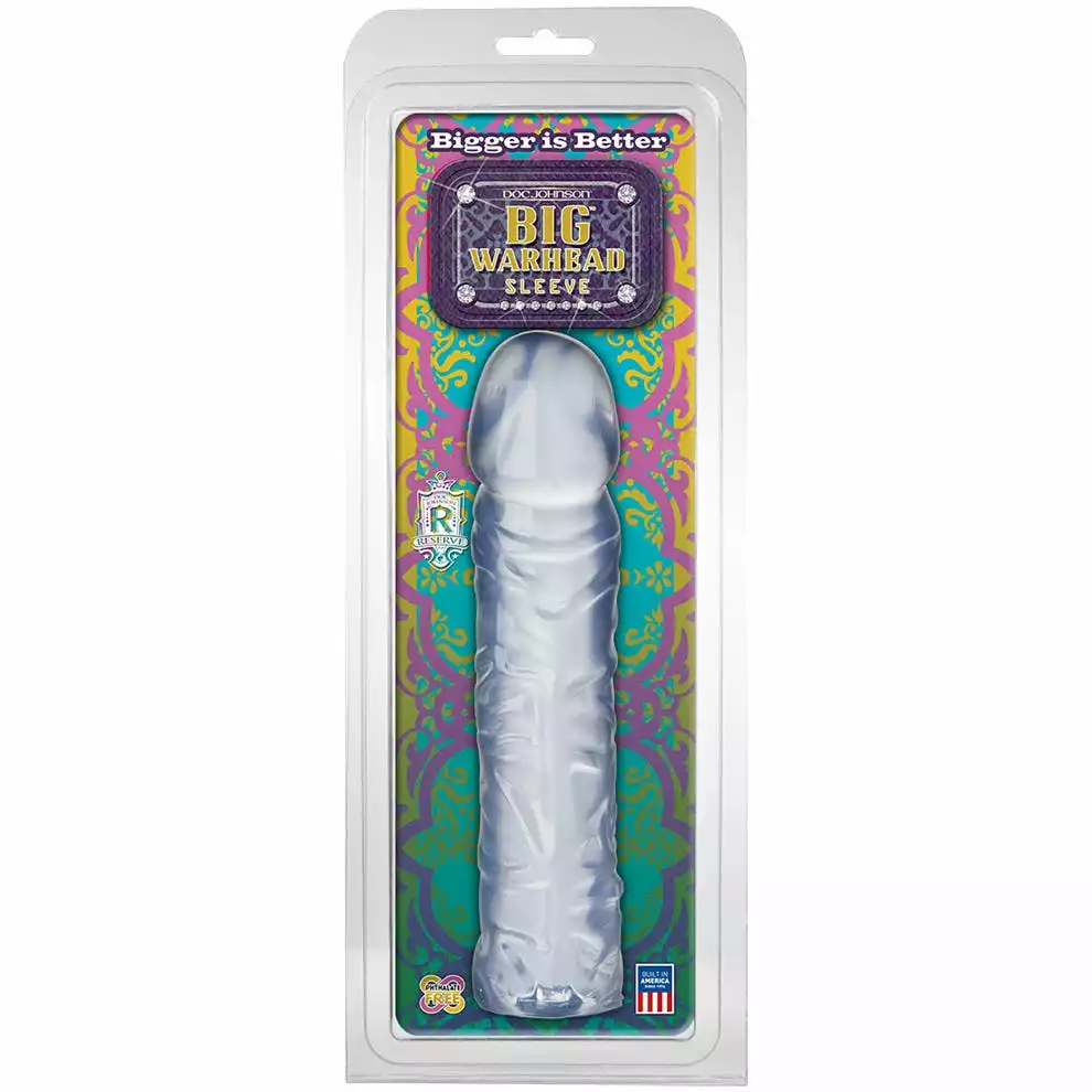 Doc Johnson Big Warhead Vibrator Sleeve - 4,5 Cm Extension - Clear 4 Doc Johnson Big Warhead Vibrator Sleeve - 4,5 Cm Extension - Clear – Bild 3