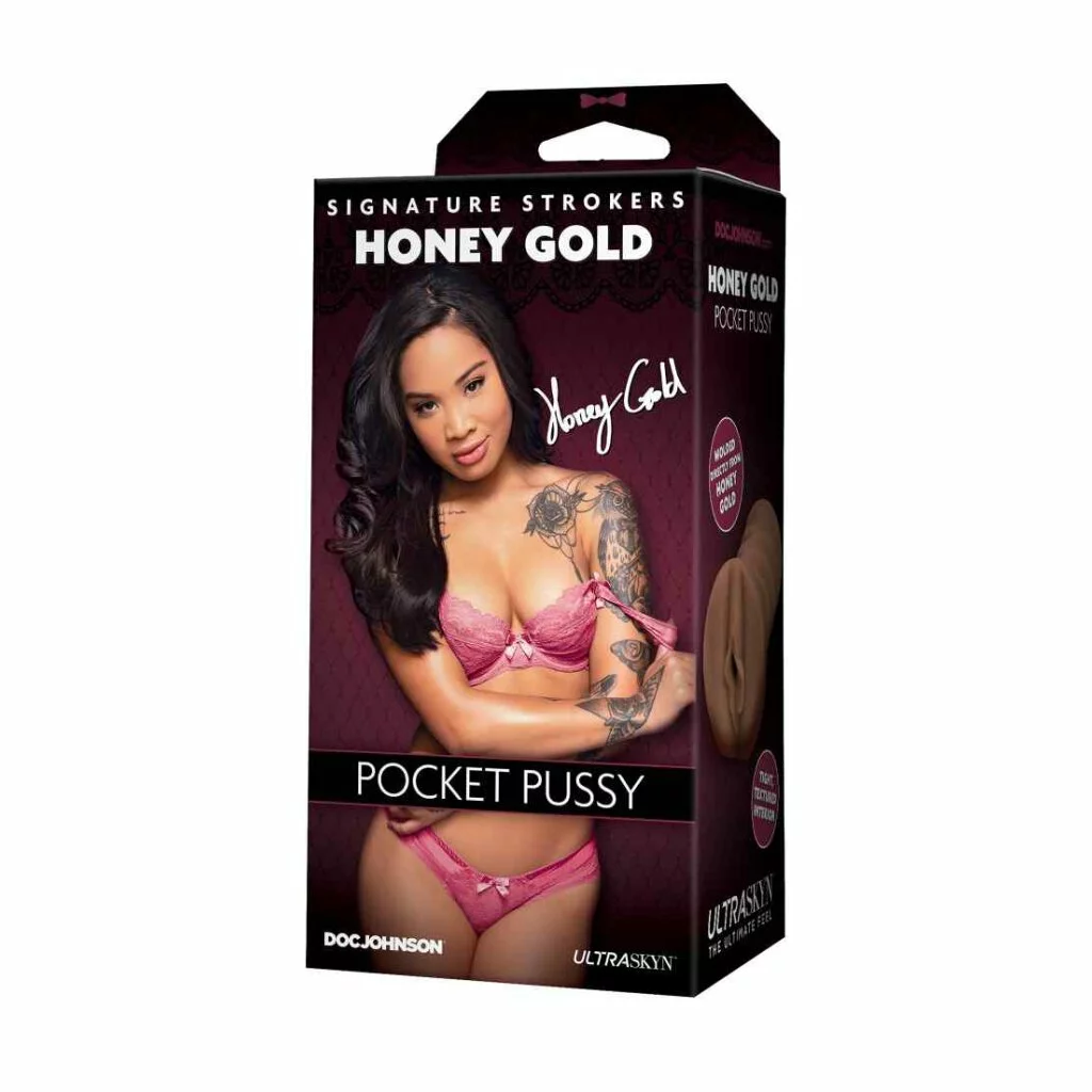 Doc Johnson - Signature Series Honey Gold ULTRASKYN Pocket Pussy Caramel 3 Doc Johnson - Signature Series Honey Gold ULTRASKYN Pocket Pussy Caramel – Bild 2