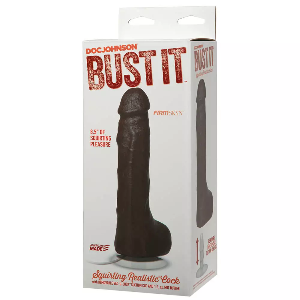24 X 4,7 Cm Dildo Doc Johnson Bust It Squirting Realistic Cock Black 5 24 X 4,7 Cm Dildo Doc Johnson Bust It Squirting Realistic Cock Black – Bild 3