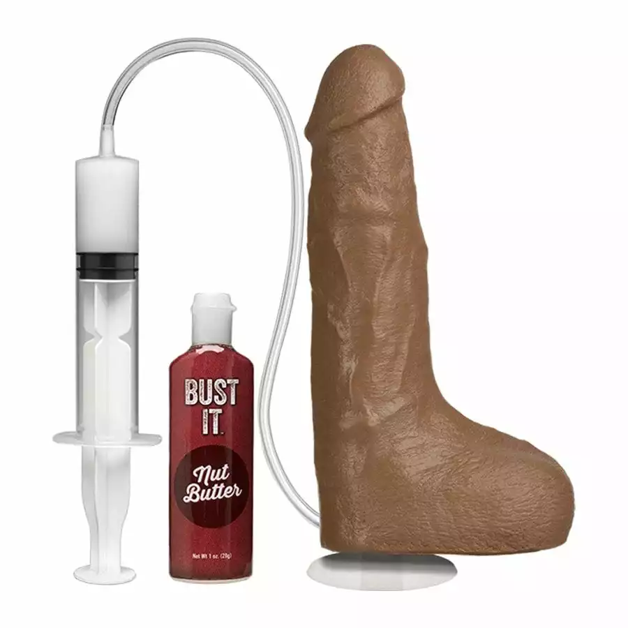24 X 4,7 Cm Dildo Doc Johnson Bust It Squirting Realistic Cock Brown 3 24 X 4,7 Cm Dildo Doc Johnson Bust It Squirting Realistic Cock Brown