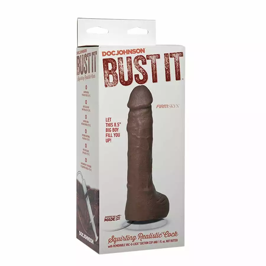 24 X 4,7 Cm Dildo Doc Johnson Bust It Squirting Realistic Cock Brown 5 24 X 4,7 Cm Dildo Doc Johnson Bust It Squirting Realistic Cock Brown – Bild 3